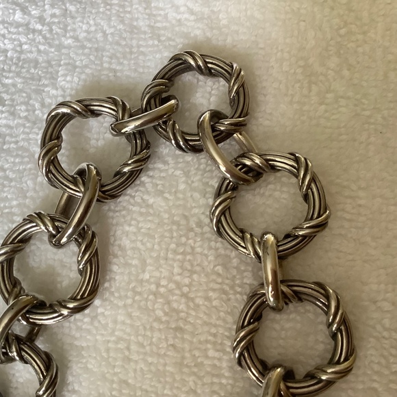 Peter Thomas Roth Signature Classic Sterling Silver Link Bracelet SZ M - Picture 9 of 16